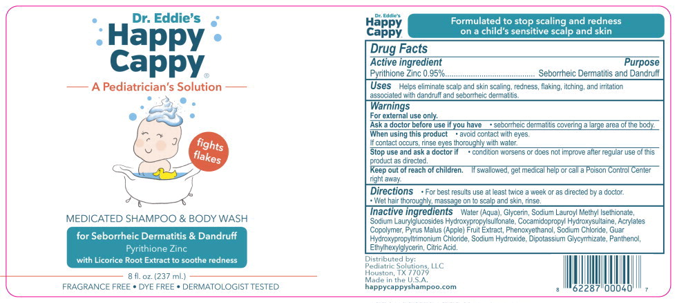 Happy Cappy Medicated Shampoo and Body Wash bottle