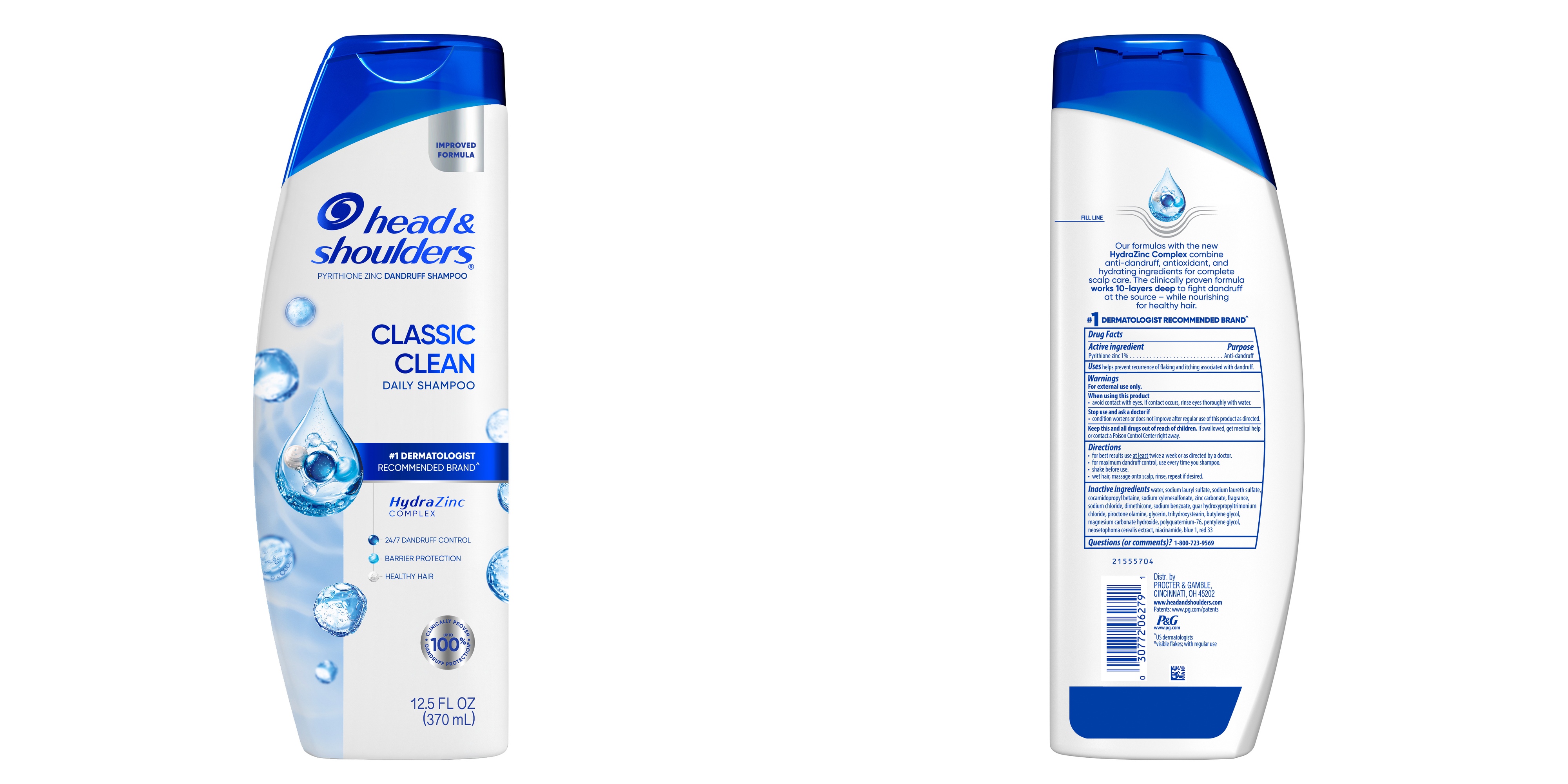 Head & Shoulders Classic Clean Daily Shampoo bottle