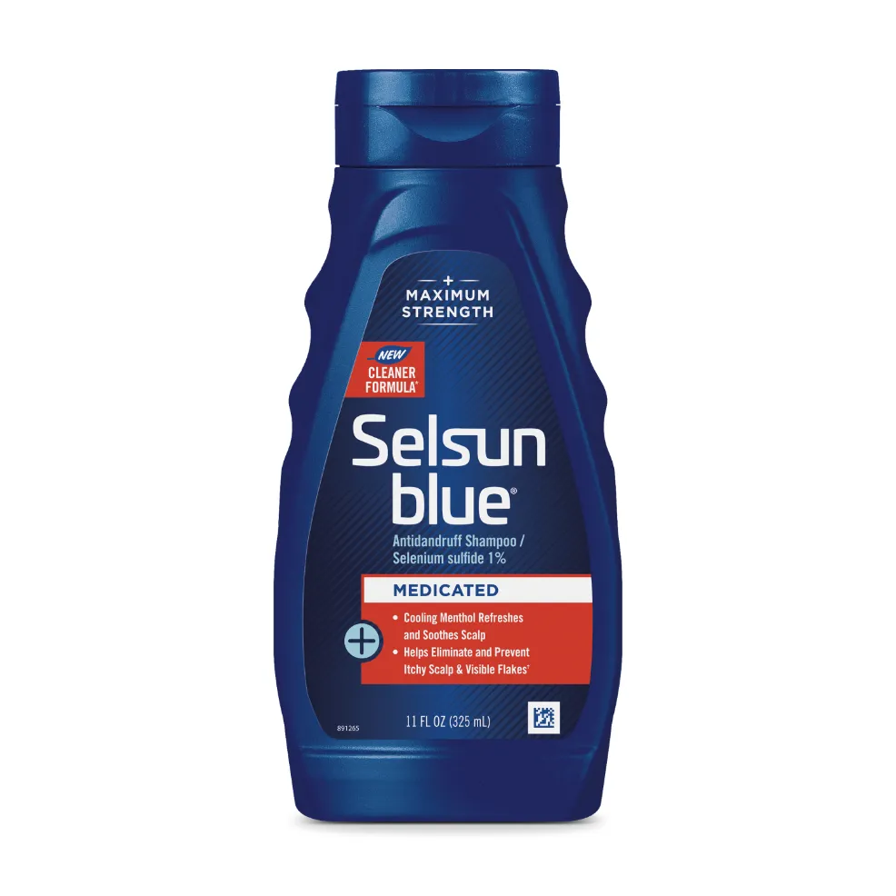 Selsun Blue Medicated Antidandruff Shampoo bottle
